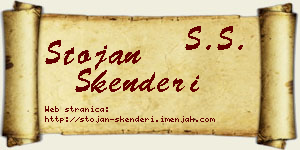Stojan Skenderi vizit kartica
